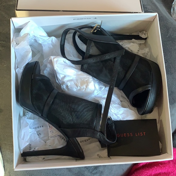 Brand new black Guess shoes with high heel - Picture 3 of 7